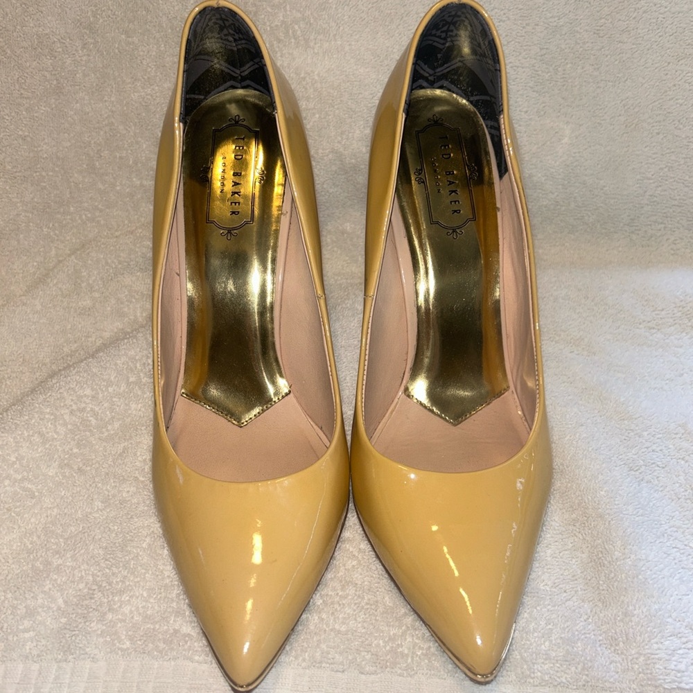 Ted Baker Cream and Yellow Stiletto Heels